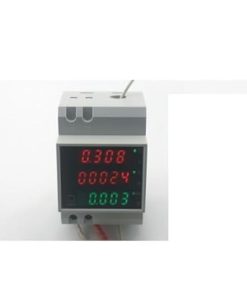 Din Rail LED AC Voltmeter Ammeter Display for Power and Factor