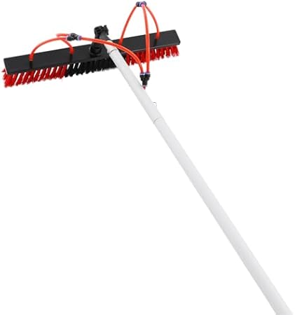 26 Ft Solar Panel Cleaning Kit with 8 Poles and 21.65 Inch Brush 26 Ft Solar Panel Cleaning Kit with 8 Poles and 21.65 Inch Brush