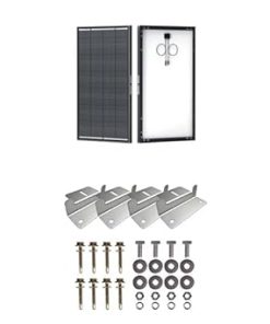 Renogy 200W ShadowFlux Solar Panel with Mounting Z Brackets 12V