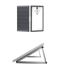 Renogy 200W Solar Panel with Adjustable Mount Brackets for RV Marine