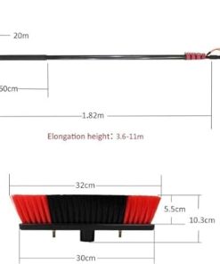 Solar Panel Cleaning Kit with Water Fed Pole and Brush System 2