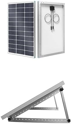 Renogy 100W N-Type Solar Panel with Adjustable Mount Brackets 12V Renogy 100W N-Type Solar Panel with Adjustable Mount Brackets 12V