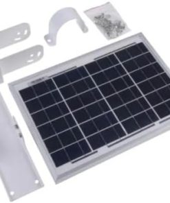 High-Efficiency 12W Waterproof Solar Panel with Easy Installation Brackets