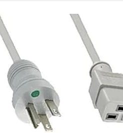 233080-06, AC Power Cords 10′ Gray/Gray Plug 3 X 12 AWG HOSP 2