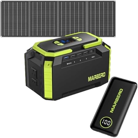 Marbero 200W Solar Generator 222Wh Portable Power Station with Solar Panel Marbero 200W Solar Generator 222Wh Portable Power Station with Solar Panel