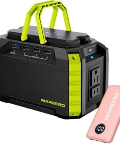 MARBERO 150Wh Portable Power Station Solar Generator for Camping