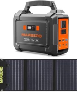 Portable 100W MARBERO Solar Power Station with 60W Panel for Camping