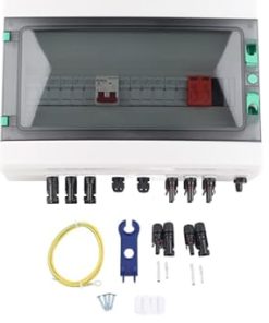 6 String PV Combiner Box 10A DC 500V Junction Box with Arrester