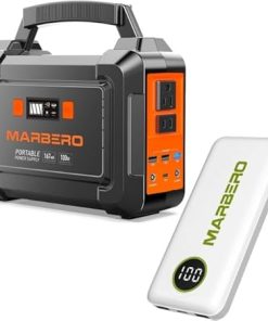 Portable Power Station 100W MARBERO Solar Generator for Camping