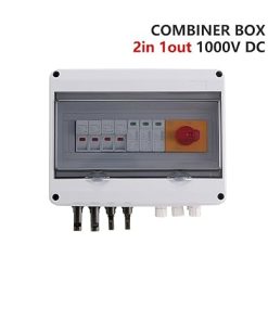 Solar PV Combiner Box with Lightning Protection 2 In 1 Out 1000V 2