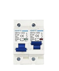 Dual Power Manual Transfer Switch 1P 100A 125A Interlock MCB 400V 2