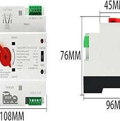 Single Phase 220V Din Rail ATS Dual Power Automatic Transfer Switch 2