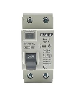 2P Electric Vehicle DC RCCB 63A 6KA Type B Earth Leakage Breaker