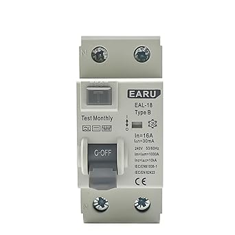 2P Electric Vehicle DC RCCB 63A 6KA Type B Earth Leakage Breaker 2P Electric Vehicle DC RCCB 63A 6KA Type B Earth Leakage Breaker