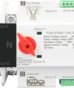 Dual Power Automatic Transfer Switch 2P 3P 4P Electrical Selection
