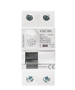 AC Type RCCB Residual Current Circuit Breaker 2 Pole 25A to 100A