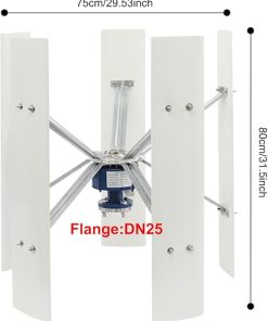 100W 12V Vertical Wind Turbine Generator Kit for Home and Business 2