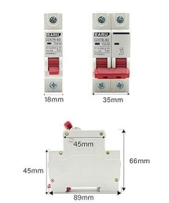 10pcs Mini Circuit Breaker 12V 24V 36V 48V DC Battery Protector 80A 2