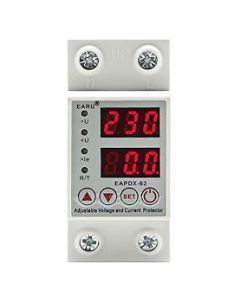 5 Pcs Din Rail Adjustable Voltage Current Protector Relay 40A 63A