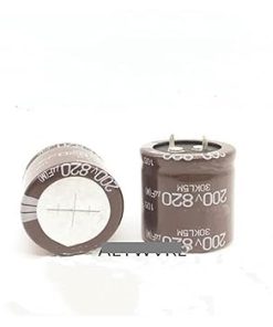 10 Pack 200V 820uF Electrolytic Capacitors Radial 25mm x 35mm 10 Pack 200V 820uF Electrolytic Capacitors Radial 25mm x 35mm
