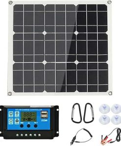 Solar Panel Kit,Solar Panels Monocrystalline Solar Panel 40W 18V Flexible High Efficiency Photovoltaic Panel Solar Battery Charge