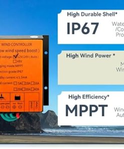 2000W MPPT Charge Controller for Wind Solar Turbine 12V 24V 48V 2