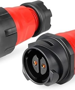 Waterproof M24 2-pin Power Connector for Solar LED Grow Lights 2