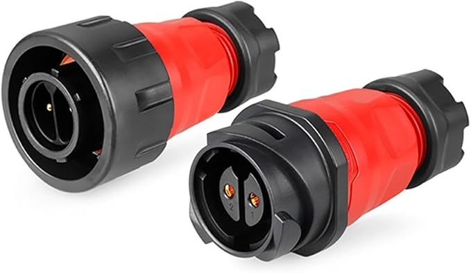 Waterproof M24 2-pin Power Connector for Solar LED Grow Lights Waterproof M24 2-pin Power Connector for Solar LED Grow Lights