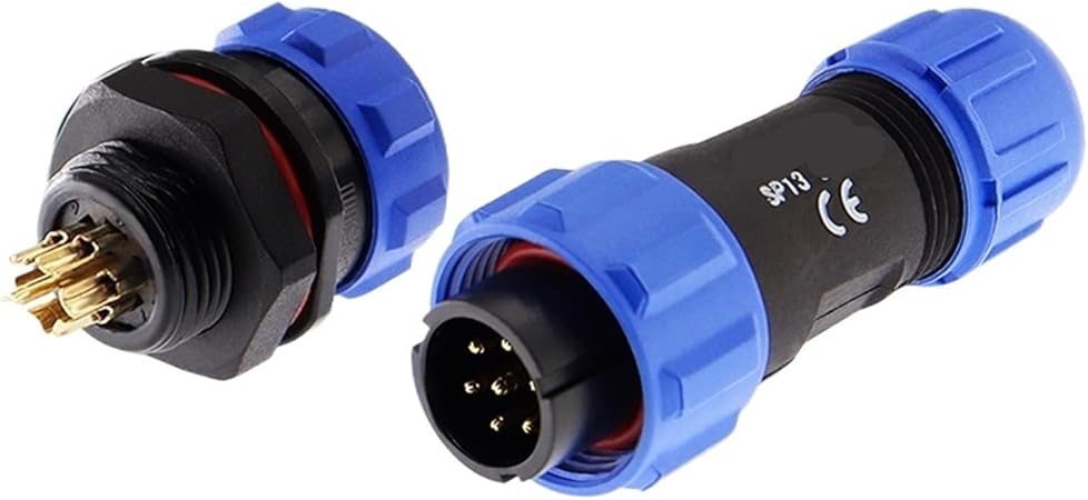 M13 Waterproof Round Power Socket Connector for Solar Audio System M13 Waterproof Round Power Socket Connector for Solar Audio System