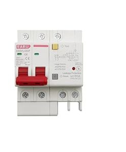 5pcs 6A 2P RCBO RCCB Circuit Breaker with Overload and Leakage Protection