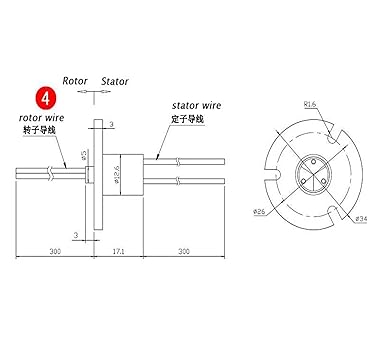 Wind Power Generation Slip Ring 10A 2 Circuit 360 Degree Rotation 2 Wind Power Generation Slip Ring 10A 2 Circuit 360 Degree Rotation - Image 2