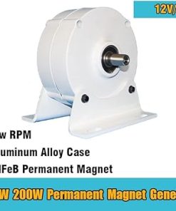 Low Speed 100W 200W Gearless Wind Turbine Generator for Home RVs 2