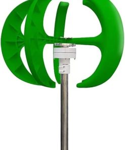 Vertical Wind Turbine Generator 1000W 5 Blades MPPT Controller Green Vertical Wind Turbine Generator 1000W 5 Blades MPPT Controller Green