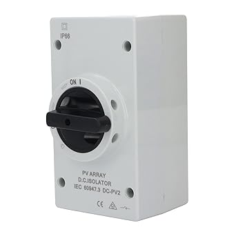 Solar Disconnect Switch 32A 1000V IP66 PV Isolator for Solar Panels 2 Solar Disconnect Switch 32A 1000V IP66 PV Isolator for Solar Panels - Image 2