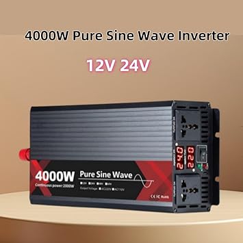 12V 24V Battery Power Pure Sine Wave Inverter for Home RV Solar 2 12V 24V Battery Power Pure Sine Wave Inverter for Home RV Solar - Image 2