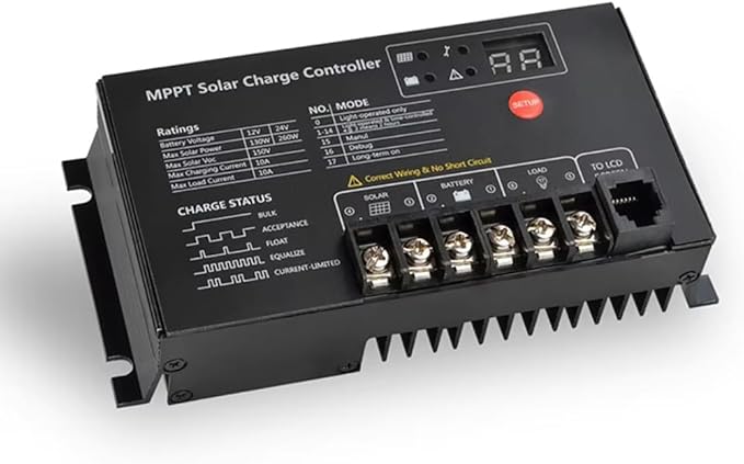SRNE MT2410N10 MPPT Solar Charge Controller 12V 24V 10A MT Series 2 SRNE MT2410N10 MPPT Solar Charge Controller 12V 24V 10A MT Series - Image 2