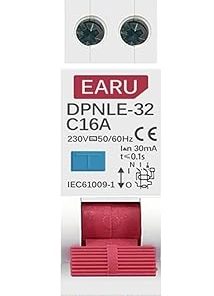 Mini 230V 50/60Hz 1P+N RCBO 6KA Residual Current Circuit Breaker