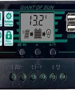 60A 50A 40A 30A 20A 10A Solar Charge Controller 12V 24V Auto Regulator