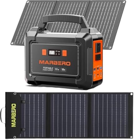 Portable Solar Generator 167Wh Power Station with Solar Panels 30W 60W Portable Solar Generator 167Wh Power Station with Solar Panels 30W 60W