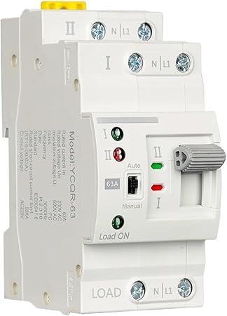Dual Power Automatic Transfer Switch 63A 2P 4P Din Rail ATS 2 Dual Power Automatic Transfer Switch 63A 2P 4P Din Rail ATS - Image 2