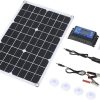 Portable 50W Solar Panel Kit with Monocrystalline Solar Charger 4
