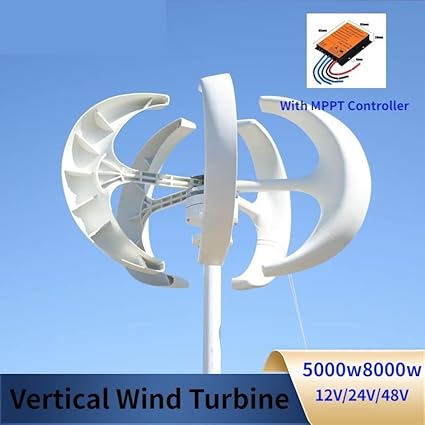 5kW 8kW 12V 24V 48V Wind Turbine Generator Vertical Axis Streetlight 2 5kW 8kW 12V 24V 48V Wind Turbine Generator Vertical Axis Streetlight - Image 2