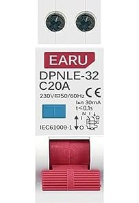 Mini 230V 18MM 1P+N 6KA RCBO Automatic Circuit Breaker Protection