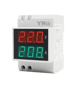 Doppelanzeige digitales Über- und Unterspannungsrelais 230 V DIN-Schiene 2