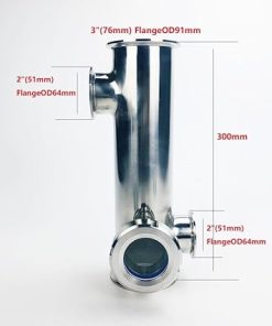 3″(76mm) FlangeOD91mm Gin Basket Main For Homebrew,Connector 3″*3″X2″*2″,Four-way Pipe Fitting 2