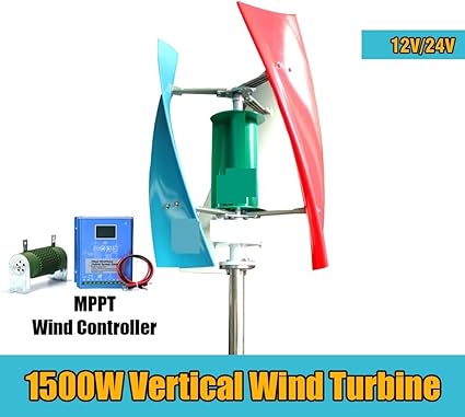 Efficient 1KW 1.5KW Vertical Axis Wind Turbine Generator for Home 2 Efficient 1KW 1.5KW Vertical Axis Wind Turbine Generator for Home - Image 2