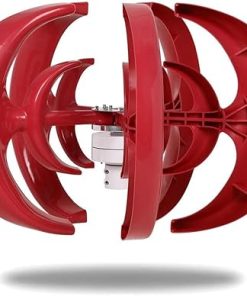 8000W Vertical Wind Turbine Generator Kit with 5 Blades Red