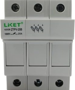 5 Set/lot 3P Parallel Fuse Holder 1000V DC Fusible 10×38 GPV, with Fuse Holder for Solar System Protection 2