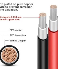 50FT 10AWG Solar Panel Extension Cable with Connectors for Outdoors 2