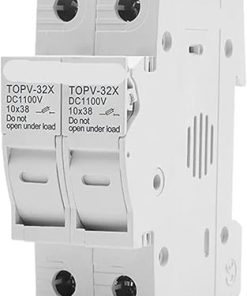 2P Parallel DC Fuse Holder 10x38mm High Voltage Solar Protector 1100V